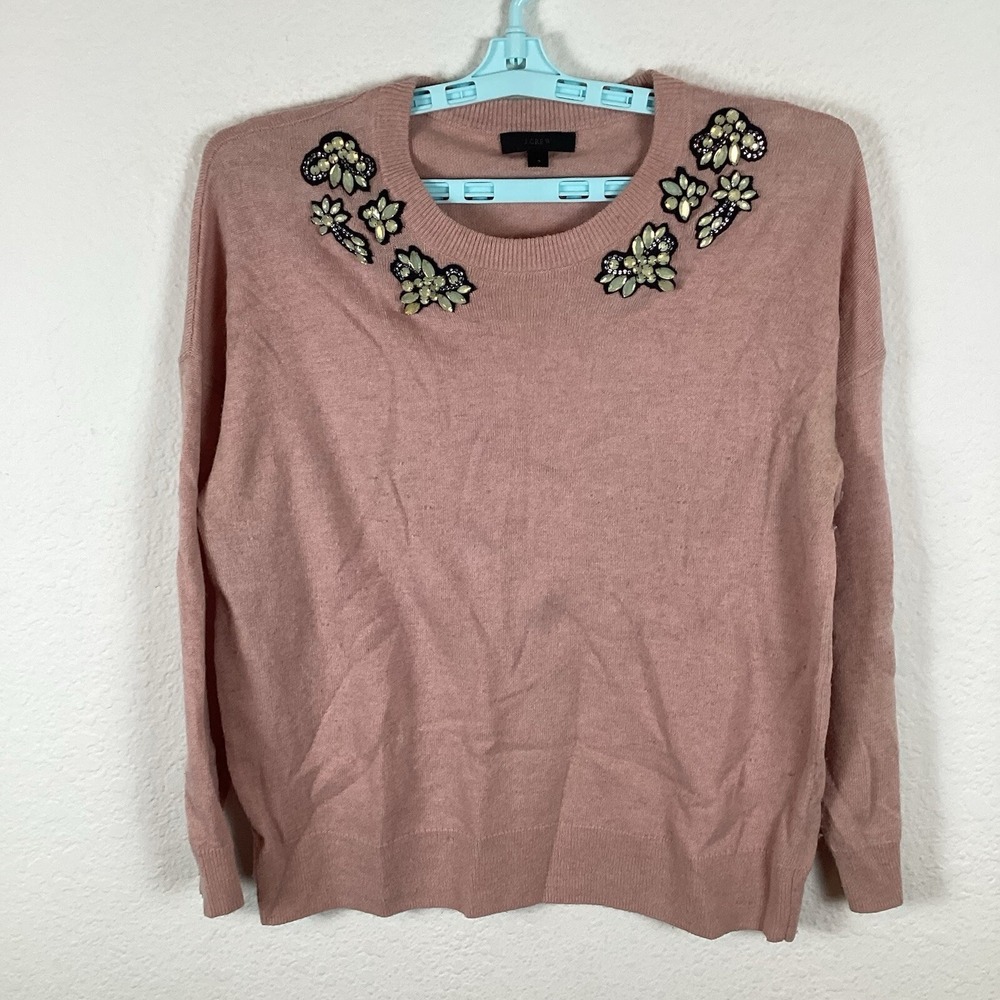 J.Crew Womens Sweater Sz S Long Sleeve Pullover Solid Comfort Pilling Good